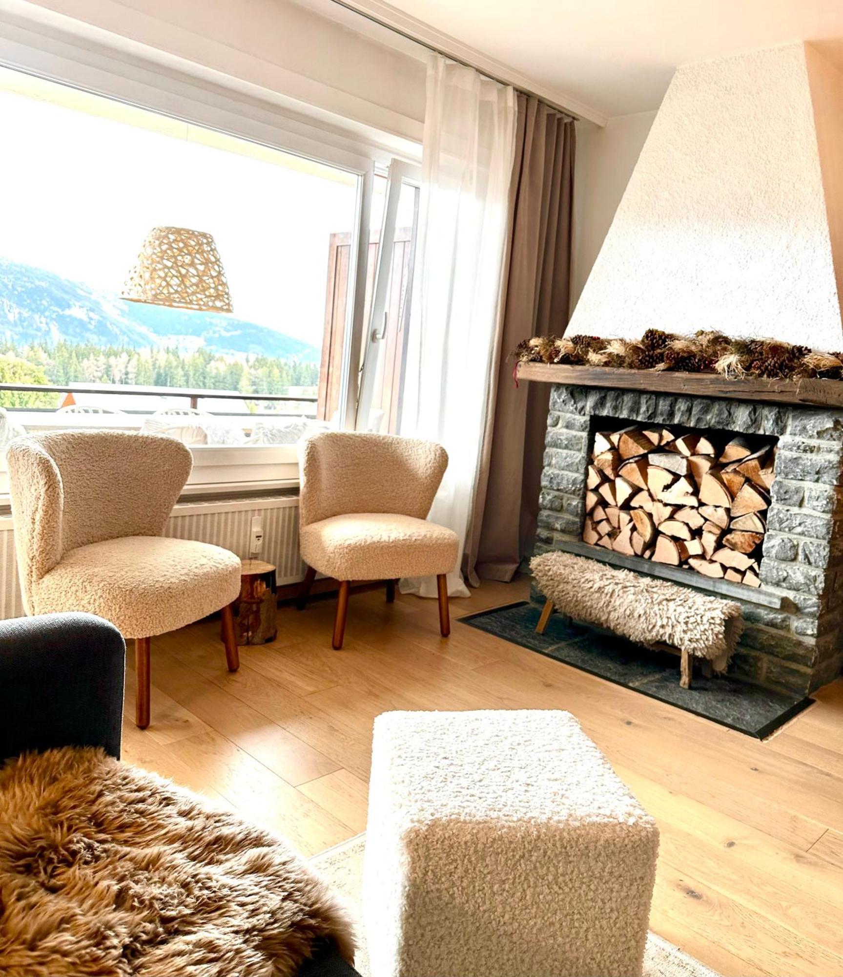 Window On Crans Montana, Appartement Avec Vue Sur Les Alpes Bagian luar foto